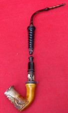 PIPE ANCIENNE TERRE CUITE EMAILLEE