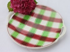 Plat grande assiette DIGOIN SARREGUEMINES modèle SOUSSE carreaux vintage Ø 27 cm