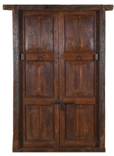 Porte- Portail en Bois Baquet Et Fer 'Intérieur Ou D'Extérieur Vieille Et