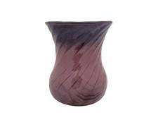 Vase vintage en verre violet