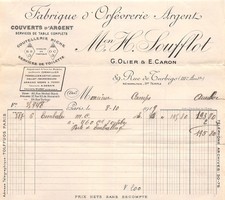 FACTURE  1919 FABRIQUE D