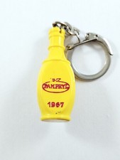 PORTE-CLES - JUS de FRUITS PAMPRYL - daté 1967 - BOUTEILLE Miniature 3D -