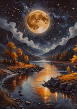 Photo A4 paysage nocturne à