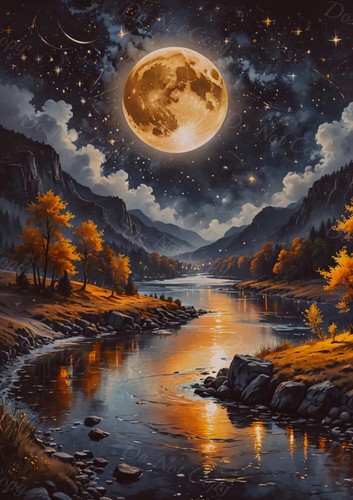 Photo paysage nocturne - nocturne, à