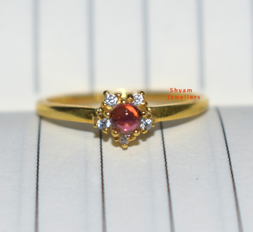 Bague fleur pierre - , précieuse