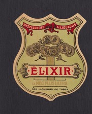 Ancienne étiquette  Alcool