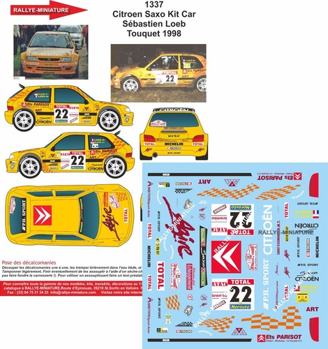 Decals ref 1337 citroen - decals, 1/43