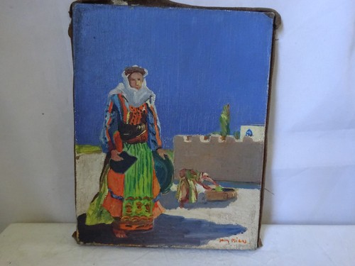 Tableau huile sur - ,