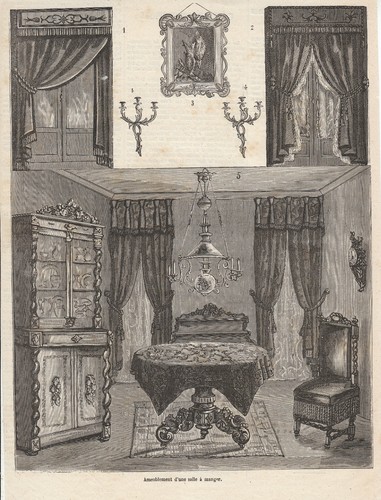 Gravure mode ancienne - de,