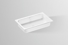 Bassin encastrable Alape EB.SR650, rectangulaire L : 650 mm H : 127 mm P : 41...