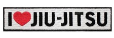 I Love Jiu Jitsu Patch (4,75") Fer/Coudre Badge BJJ Gi Kimono Hat Gym Bag CADEAU