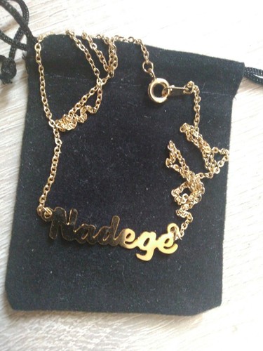 Collier ras cou - ras, prénom