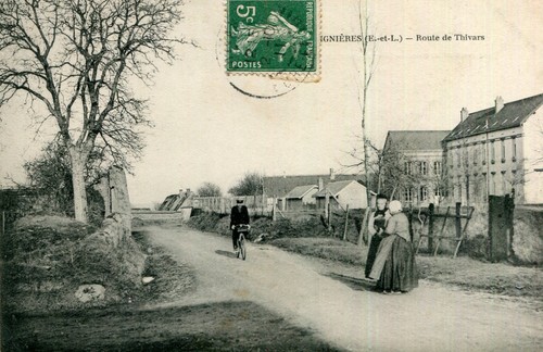 Carte mignieres route - carte,