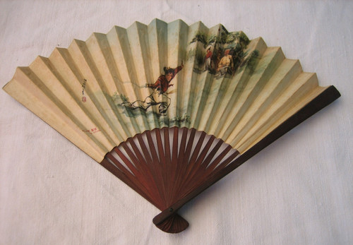Ancien eventail chinois - eventail, chine