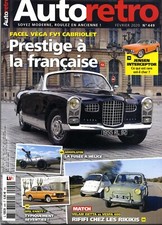 AUTO RETRO n°449 11/2019 JENSEN INTERCEPTOR FACEL VEGA FV1 ISETTA-VESPA 400