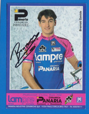 CYCLISME carte cycliste BRAMATI DAVIDE équipe LAMPRE Ceramica PANARIA Signée