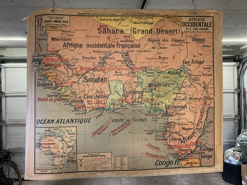 Ancienne affiche carte - ancienne,