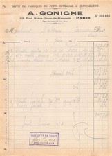 1927 DEPOT DE FABRIQUES DE