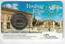 Coincard 2 euros Pays-Bas 2007/ Traité de Rome / Très RARE / état neuf