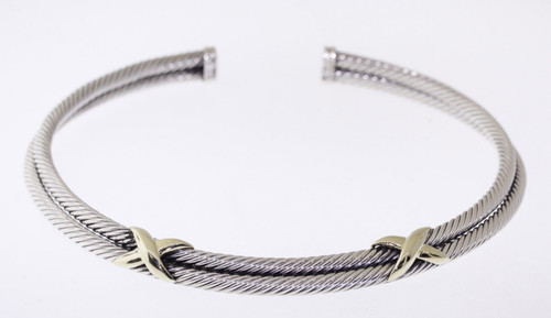 Collier choker cable - collier, double