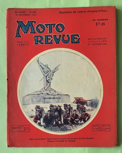 Moto revue 509 1932 - moto, n°509