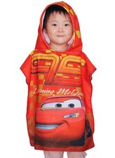 peignoir de bain princesse cars drap de plage a capuche flash Mc Queen 50×100cm 