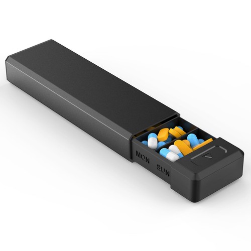 Pilulier avec coque - coque, en