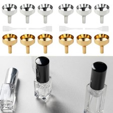 6x Mini entonnoirs en métal