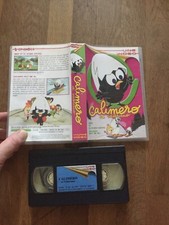 CASSETTE VIDEO VHS DESSIN ANIME CALIMERO ET VALERIANO suzy vieux cheval + ski