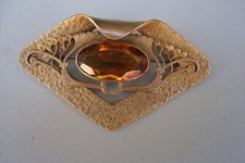 ancienne grande broche art