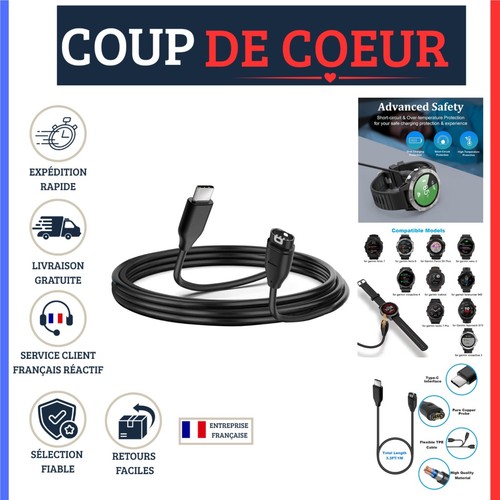 Câble chargeur usb garmin - usb, c