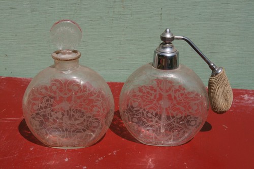 Anciens flacons verre - flacons, en