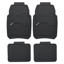 4 TAPIS DE SOL PVC NOIRS