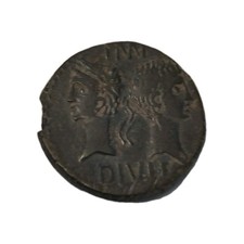  AS de NIMES - NEMAUSUS - NÎMES - AUGUSTE et AGRIPPA Dupondius
