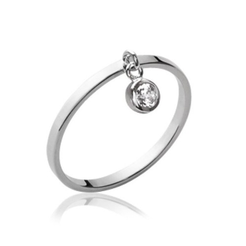 Alliance sertie femme argent - femme,