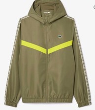LACOSTE VESTE DE SURVÊTEMENT (4/M) TENNIS VERT KAKI- NEUF AVEC ETIQUETTES