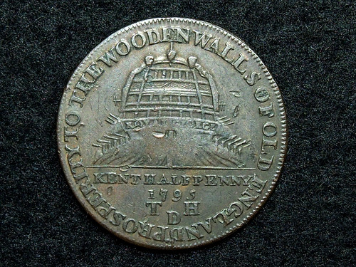 Kent halfpenny 1795 thd - halfpenny,