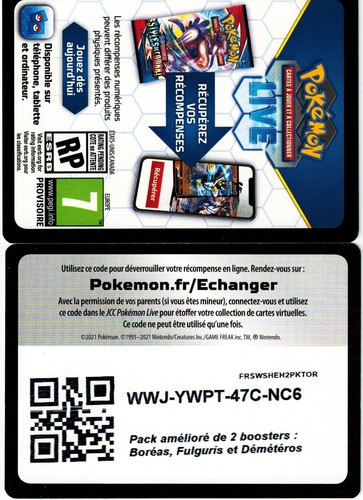 Code online tcg pokemon - x1,