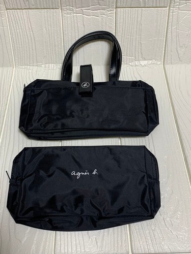 Agnes black nylon - nylon, pouch