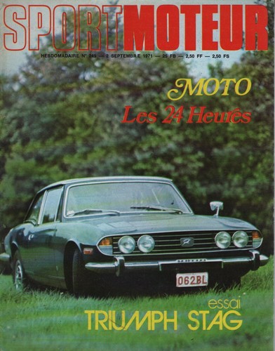 Sport moteur 249 1971 triumph - 249,