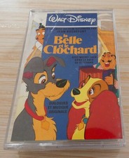 K7 CASSETTE AUDIO TAPE WALT DISNEY LA BELLE ET LE CLOCHARD PAR JEAN ROCHEFORT