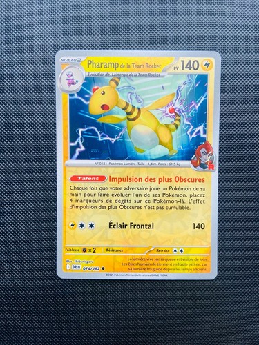 Carte pokemon pharamp 074 182 - carte, 074/182