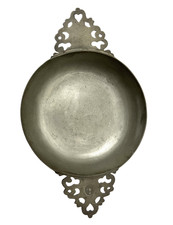 Bol d’écuelle en étain XVIIIe – poinçon couronné MB – pièce de collection