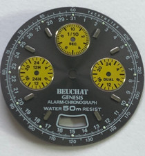 Cadran montre Beauchat Genesis alarm-chronograph water 50M resist Ø  27.7mm