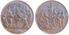 Médaille étain mgr affre - Étain,