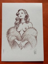 PATURAUD EX LIBRIS SIGNE PIN UP  15 x 21  ETAT NEUF