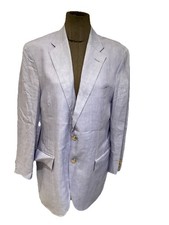 Superbe Veste 100% Lin Bleu