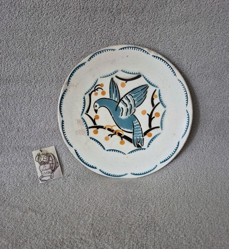 Assiette faïence colombe - faïence,