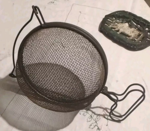 Panier vintage métallique - panier,