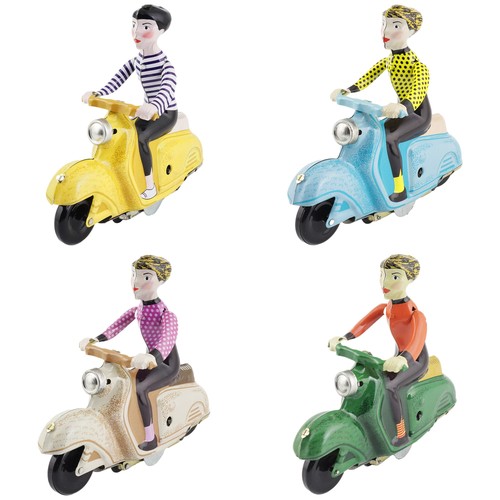 Jouet étain scooter girl - étain,